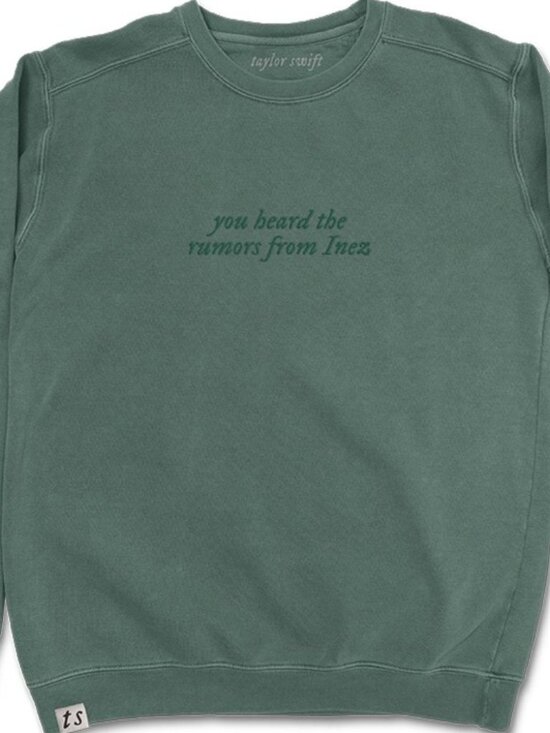 Taylor Swift Tops - Folklore "you heard the rumors from Inez" Pullover